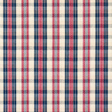Schumacher Fonda Hand Woven Plaid Rouge & Navy Fabric
