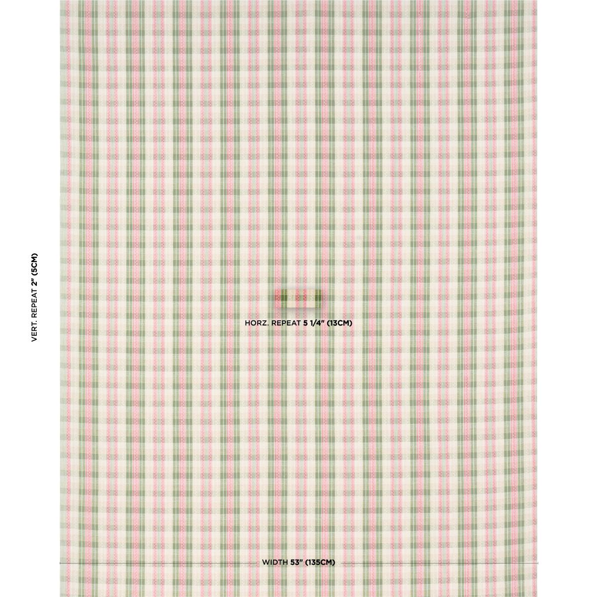 Schumacher Fonda Hand Woven Plaid Petal & Leaf Fabric