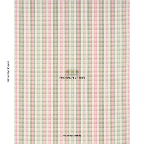 Schumacher Fonda Hand Woven Plaid Petal & Leaf Fabric