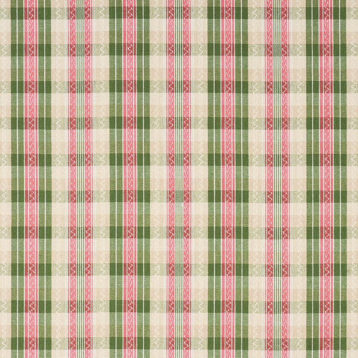 Schumacher Fonda Hand Woven Plaid Petal & Leaf Fabric