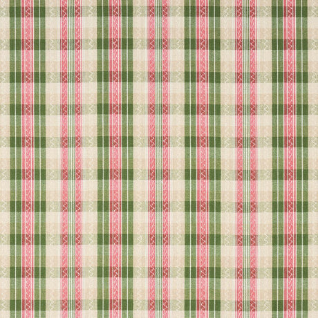 Schumacher Fonda Hand Woven Plaid Petal & Leaf Fabric