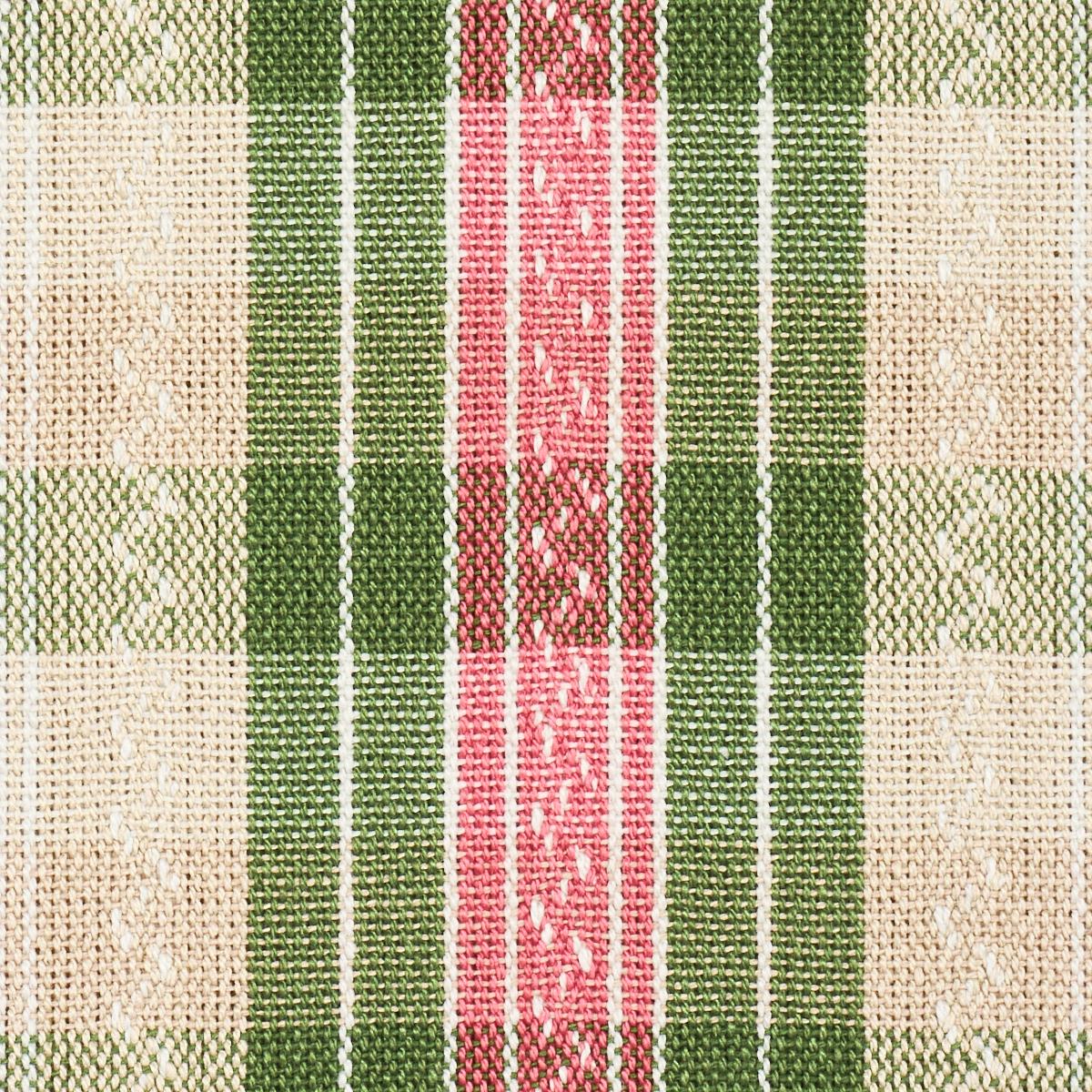 Schumacher Fonda Hand Woven Plaid Petal & Leaf Fabric