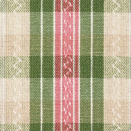 Schumacher Fonda Hand Woven Plaid Petal & Leaf Fabric