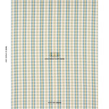 Schumacher Fonda Hand Woven Plaid Teal & Citron Fabric