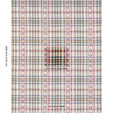 Schumacher Hutton Hand Woven Check Rouge & Navy Fabric