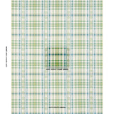 Schumacher Hutton Hand Woven Check Leaf Fabric
