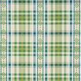 Schumacher Hutton Hand Woven Check Leaf Fabric