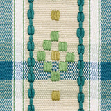 Schumacher Hutton Hand Woven Check Leaf Fabric