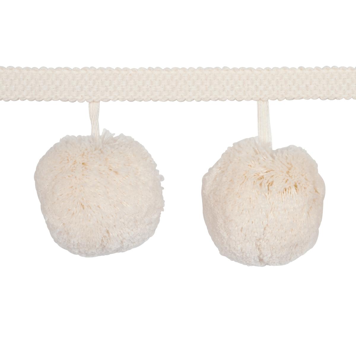 Schumacher Pom Pom Ivory Trim