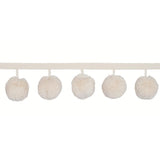 Schumacher Ivory Pom Pom Trim