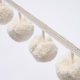 Schumacher Ivory Pom Pom Trim