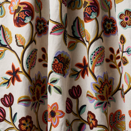 Schumacher Loulou Embroidery Jewel Fabric