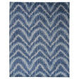 Schumacher Blue 15' x 11' Venetian Flamestitch Rug