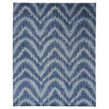 Schumacher Blue 15' x 11' Venetian Flamestitch Rug