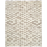 Schumacher Ivory & Brown 15' x 11' Abstract Ikat Rug