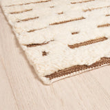 Schumacher Abstract Ikat Ivory & Brown 15' x 11' Rug