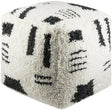 Surya Aksel ASPF-002 18"H x 18"W x 18"D Pouf