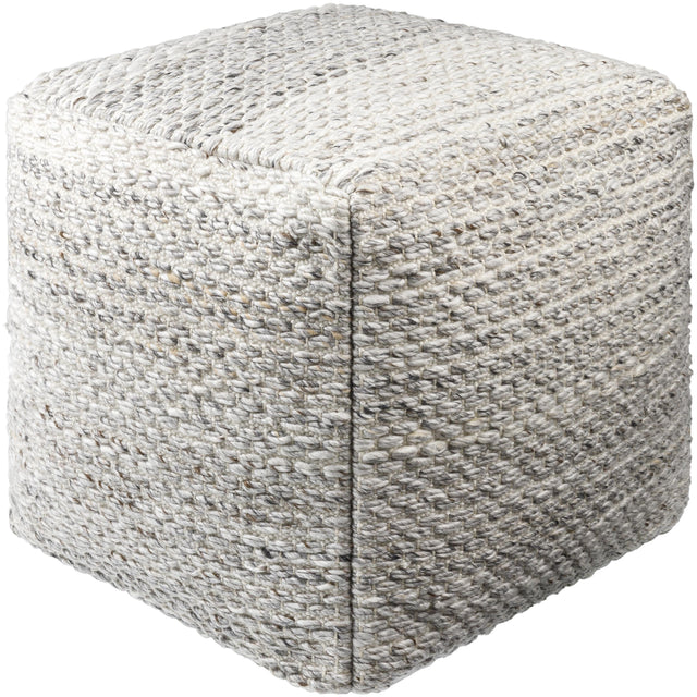 Surya Averill AVPF-001 18"H x 18"W x 18"D Pouf