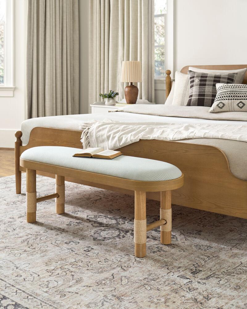 Livabliss Esmarca BOES-003 18"H x 47"W x 14"D Bench/Ottoman/Stool