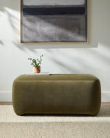 Surya Brynn BRYN-002 19"H x 43"W x 20"D Bench/Ottoman/Stool