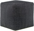 Surya Chunky Grid CUPF-001 18"H x 18"W x 18"D Pouf