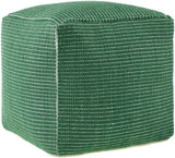 Surya Chunky Grid CUPF-002 18"H x 18"W x 18"D Pouf