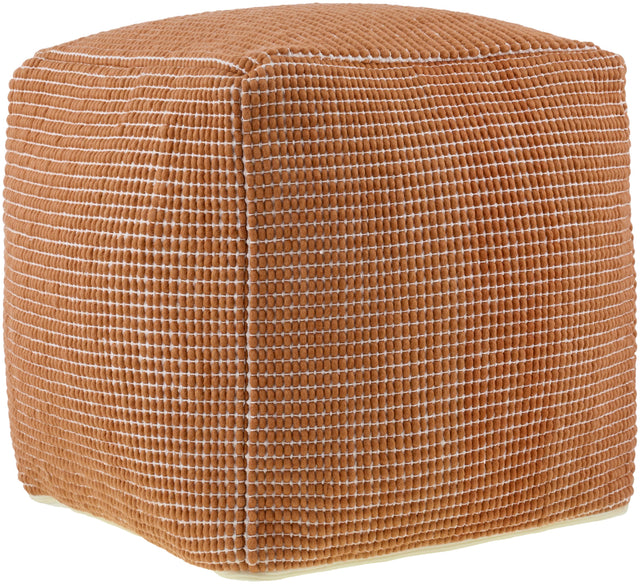 Surya Chunky Grid CUPF-003 18"H x 18"W x 18"D Pouf