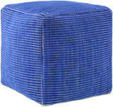 Surya Chunky Grid CUPF-004 18"H x 18"W x 18"D Pouf