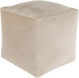 Surya Cotton Velvet CVPF-017 16"H x 16"W x 16"D Pouf