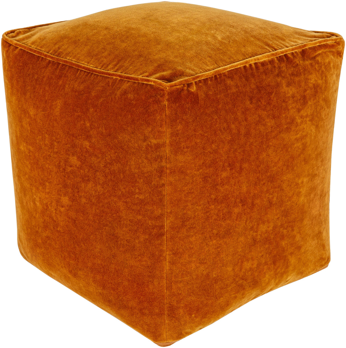 Surya Cotton Velvet CVPF-020 16"H x 16"W x 16"D Pouf