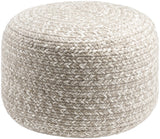 Surya Entwined EDPF-003 12"H x 18"W x 18"D Pouf