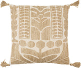 Surya Farley FEY-001 22"H x 22"W Pillow Cover