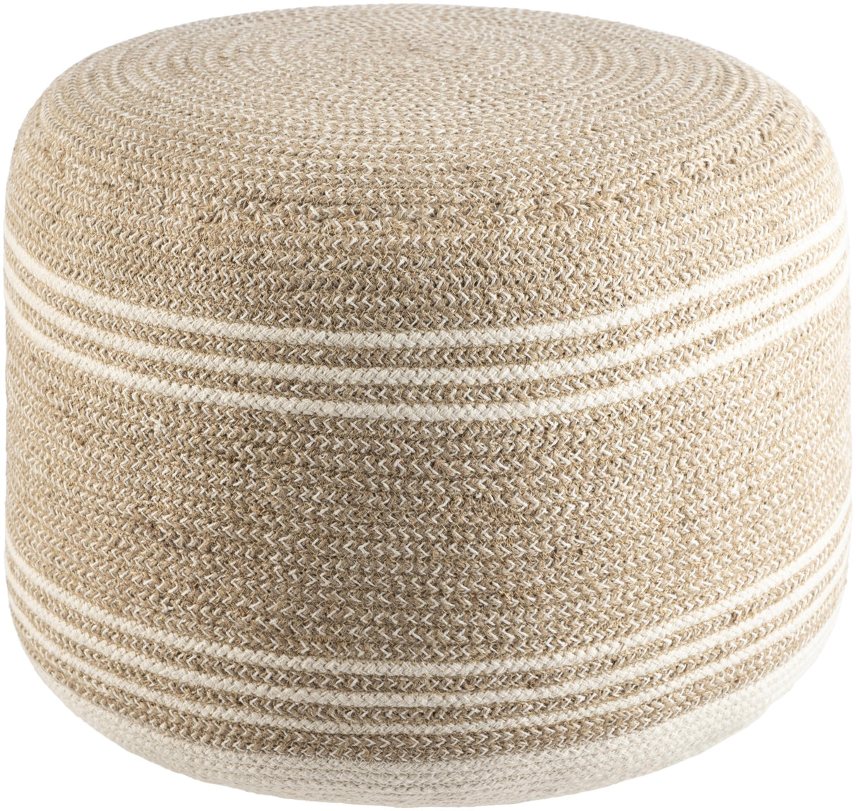 Surya Frankfurt FFPF-001 14"H x 18"W x 18"D Pouf