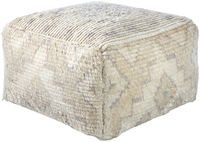 Surya Freyja FJPF-001 14"H x 24"W x 24"D Pouf