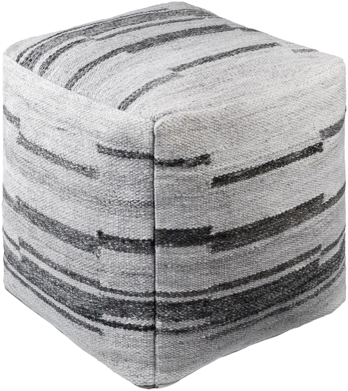 Surya Guinea GUPF-001 18"H x 18"W x 18"D Pouf