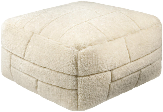 Surya Jakob JOPF-002 14"H x 24"W x 24"D Pouf