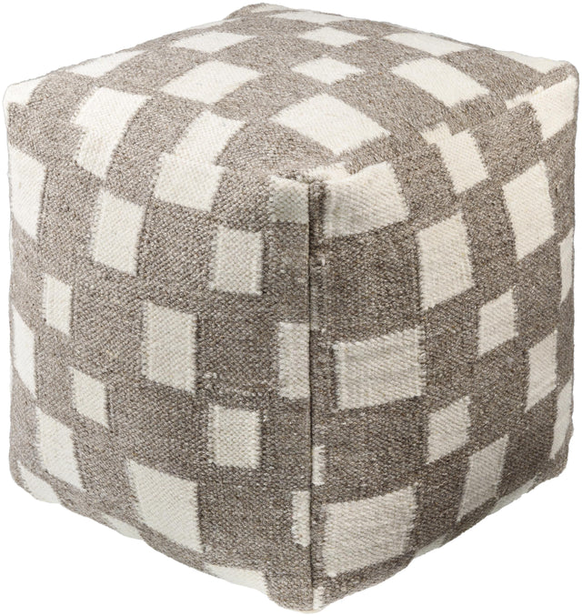 Surya Jacinta JTPF-001 18"H x 18"W x 18"D Pouf