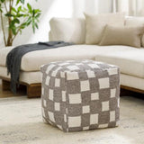 Surya Jacinta JTPF-001 18"H x 18"W x 18"D Pouf