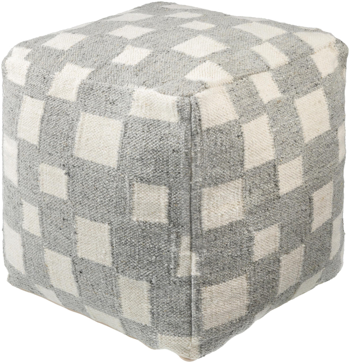 Surya Jacinta JTPF-002 18"H x 18"W x 18"D Pouf