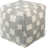 Surya Jacinta JTPF-002 18"H x 18"W x 18"D Pouf