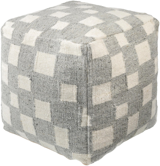 Surya Jacinta JTPF-002 18"H x 18"W x 18"D Pouf