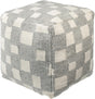 Surya Jacinta JTPF-002 18"H x 18"W x 18"D Pouf