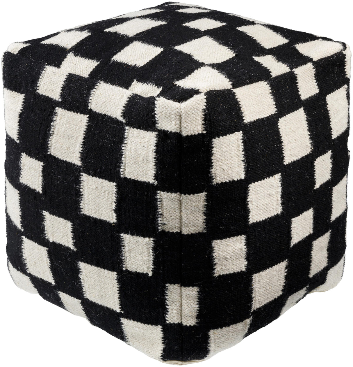Surya Jacinta JTPF-003 18"H x 18"W x 18"D Pouf