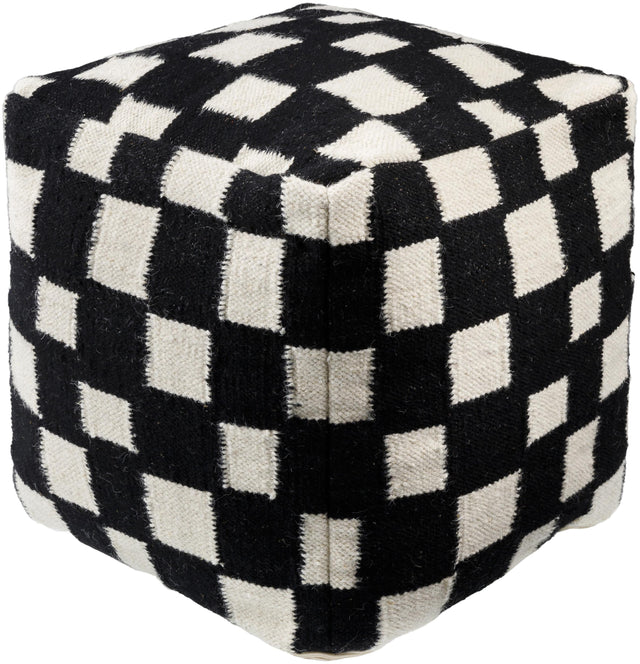 Surya Jacinta JTPF-003 18"H x 18"W x 18"D Pouf