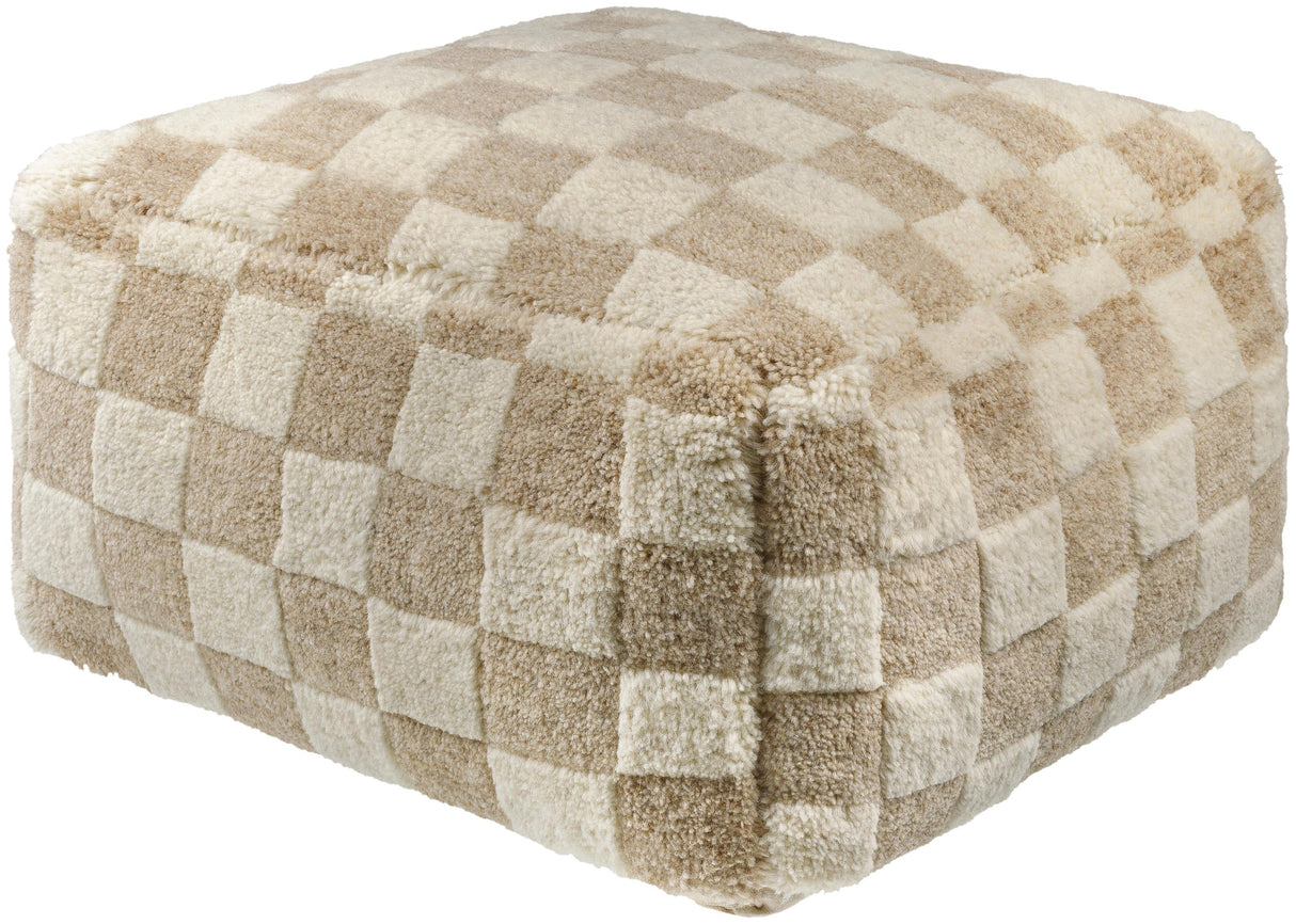 Surya Lukas LKPF-001 14"H x 24"W x 24"D Pouf