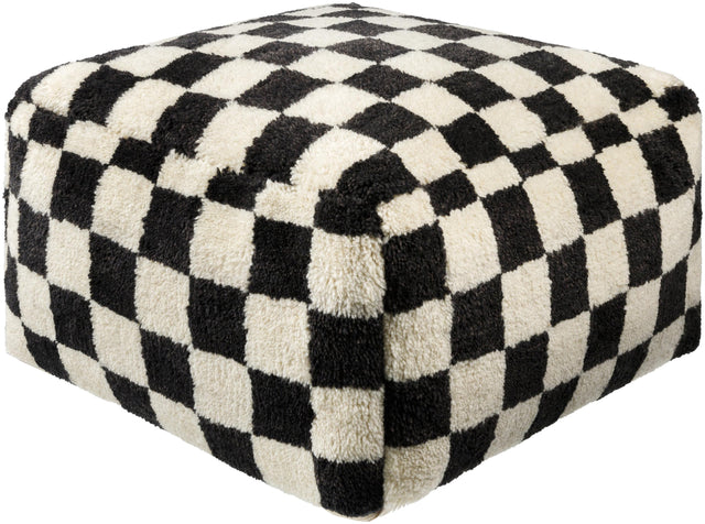 Surya Lukas LKPF-002 14"H x 24"W x 24"D Pouf