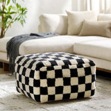 Surya Lukas LKPF-002 14"H x 24"W x 24"D Pouf