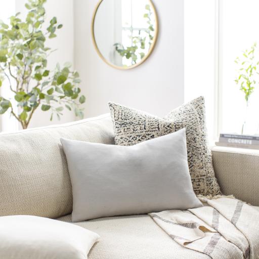Surya Linen Solid LSL-001 18"H x 18"W Pillow Cover