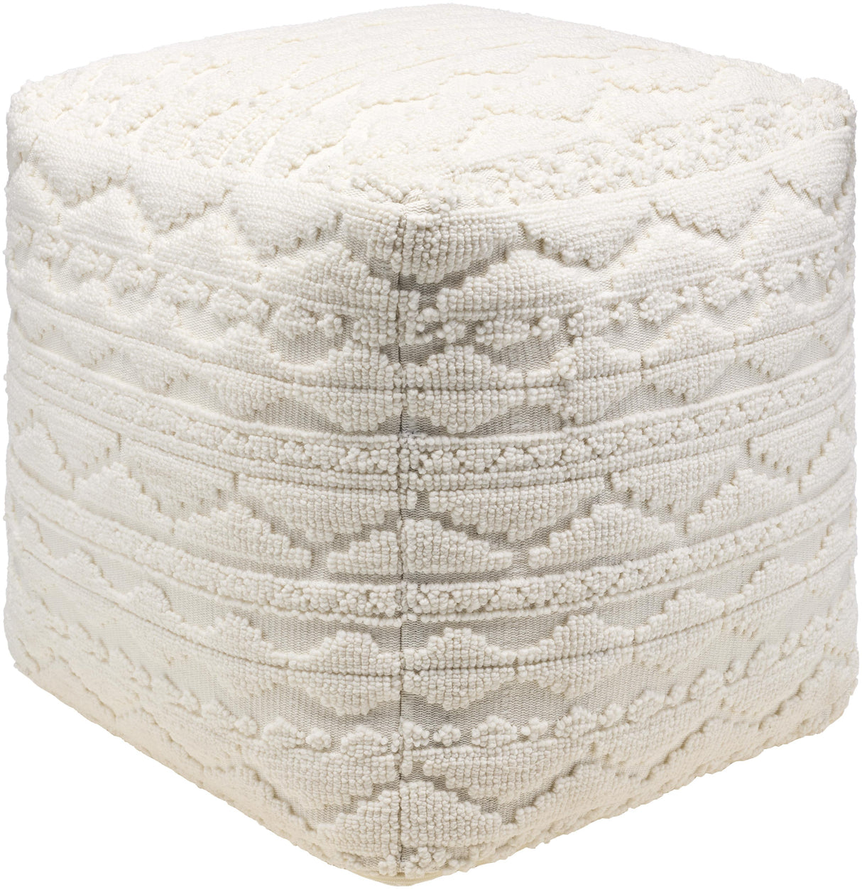 Surya Matthew MEPF-002 18"H x 18"W x 18"D Pouf