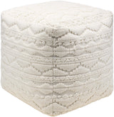 Surya Matthew MEPF-002 18"H x 18"W x 18"D Pouf